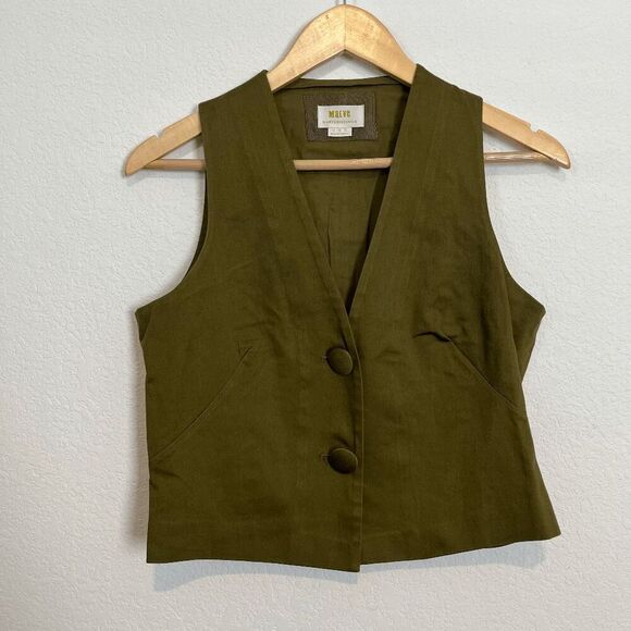 Anthropologie Olive Green Vest - Picture 2 of 6